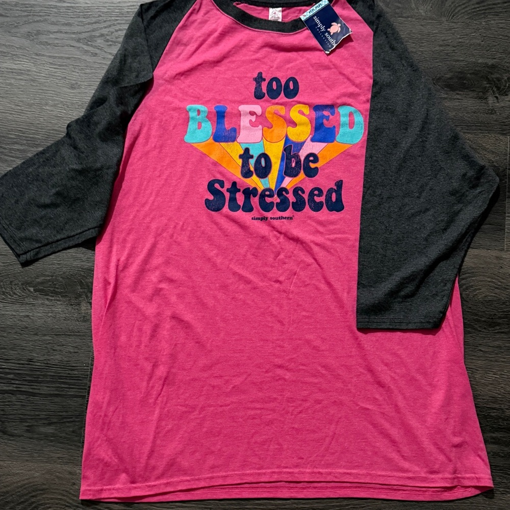 Vineyard Vines Pink and Black Long Sleeve Tee